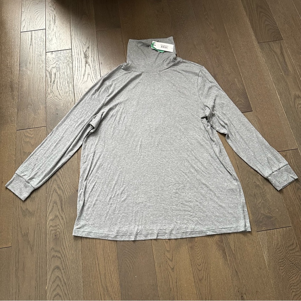 Universal Standard Grey Turtleneck Long Sleeve Top Size 2XL XXL